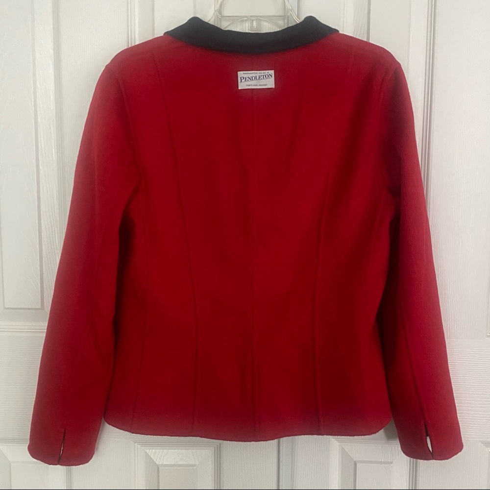 Pendleton Expression Reversible Gray & Red Merino… - image 7